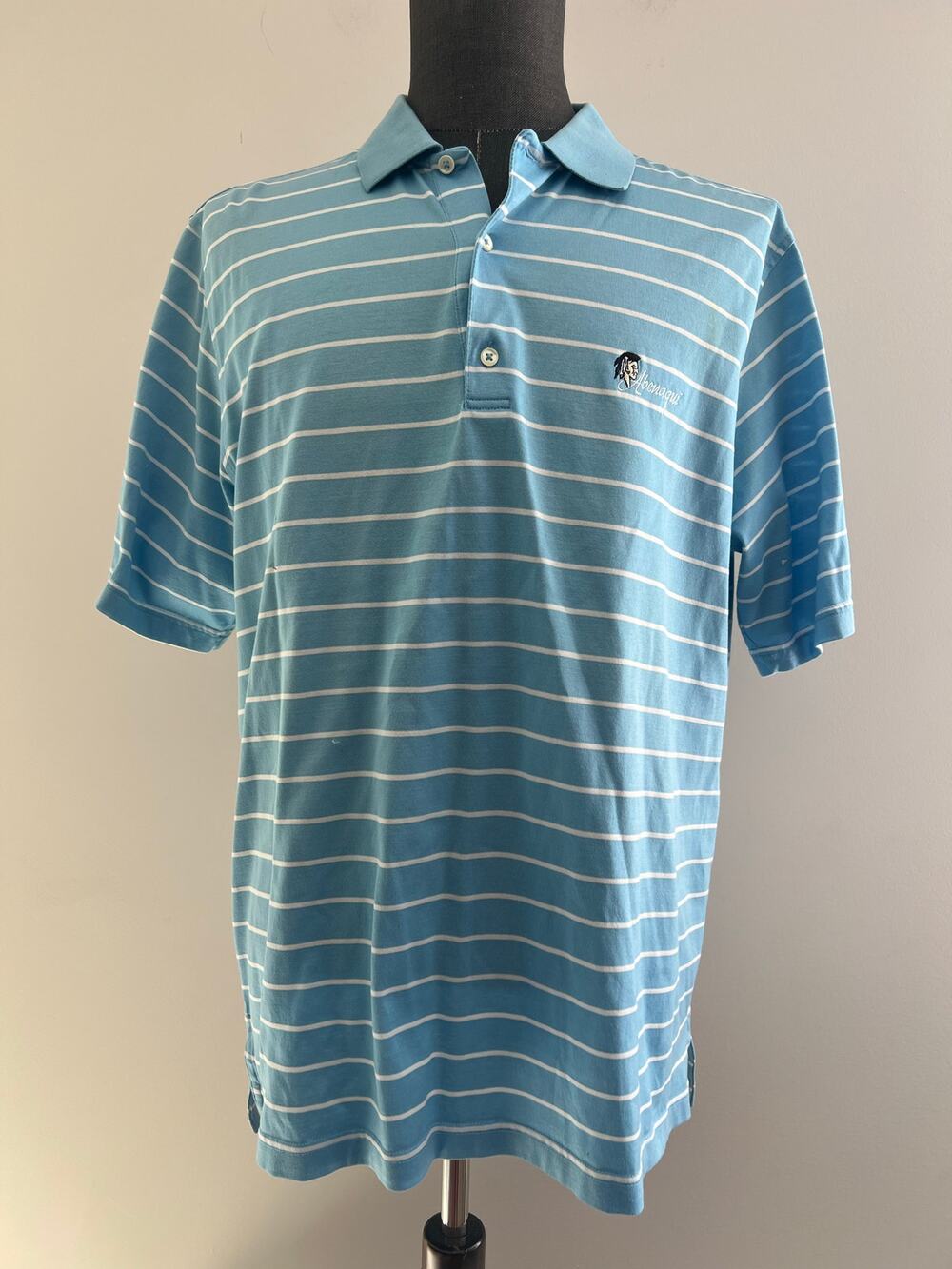 Fairway & Greene Abenaqui Country Club Rye, NH Golf Polo Shirt Blue Medium SG